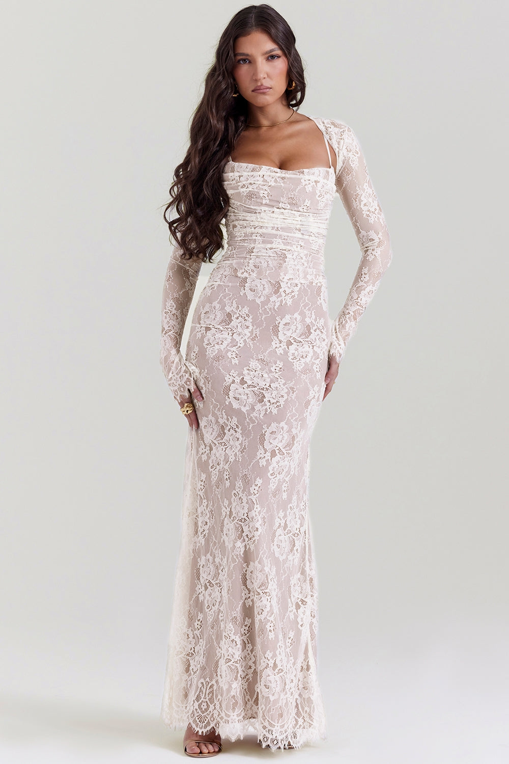 ALICIA – Vestido largo de encaje