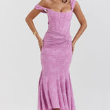 KIARA – Vestido largo con corsé sofisticado