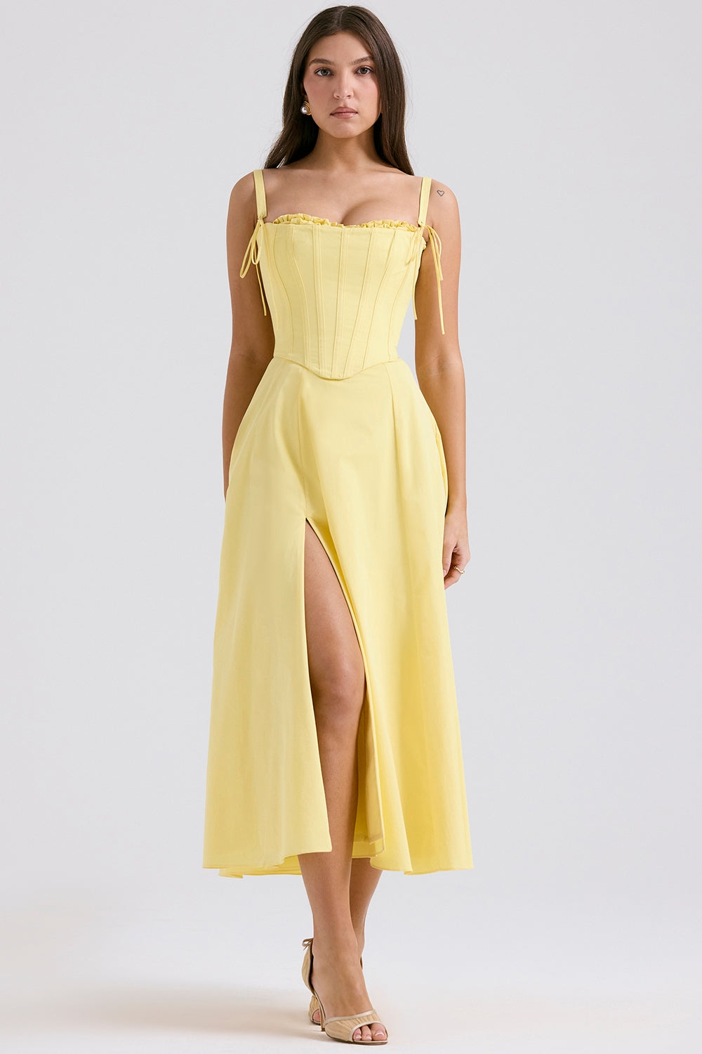 SOFÍA – Vestido midi con corsé