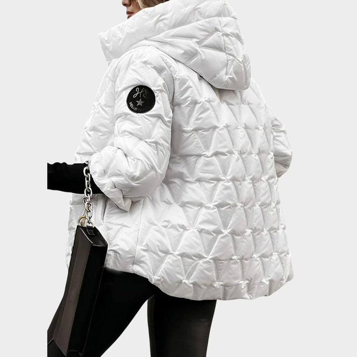 CHRISTINA – Chaqueta con capucha estilo patchwork