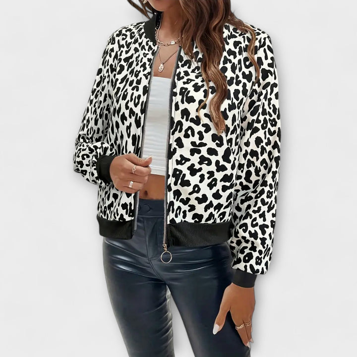 RAQUEL – Abrigo Elegante de Leopardo