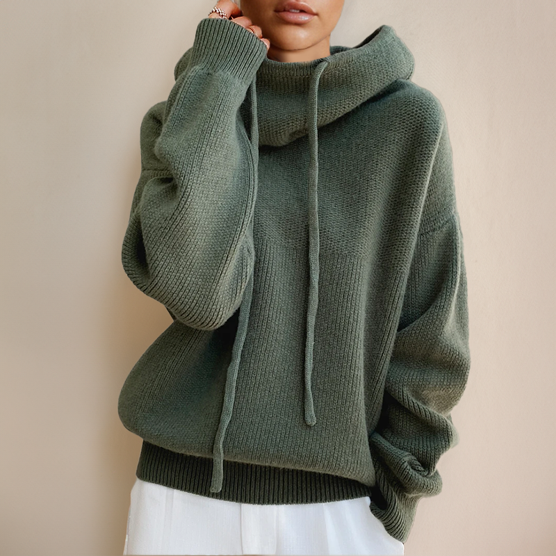 CHARLOTTE – Suéter de cuello alto de lana merino