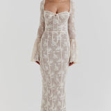 ALICIA – Vestido largo de encaje