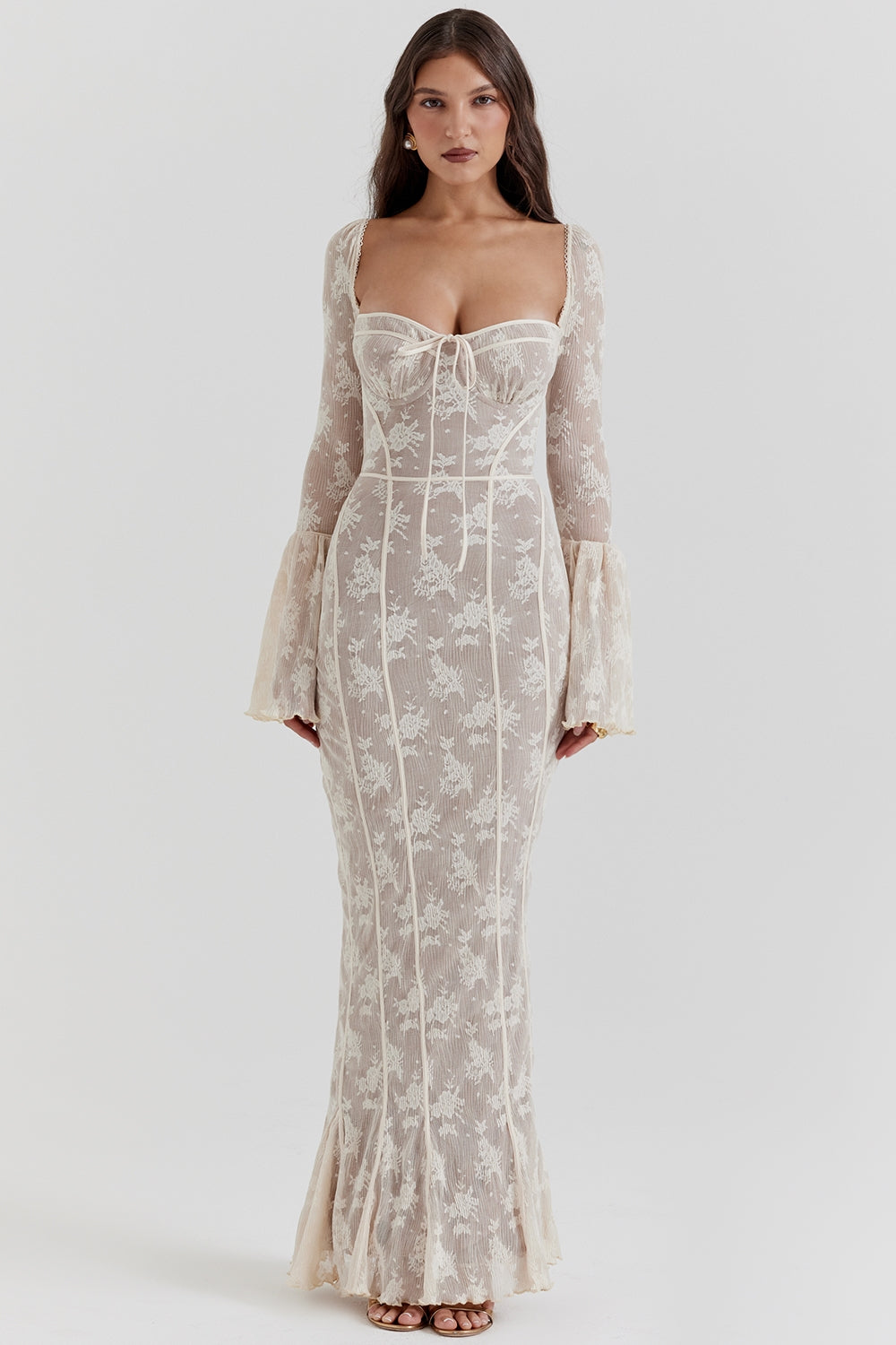 ALICIA – Vestido largo de encaje