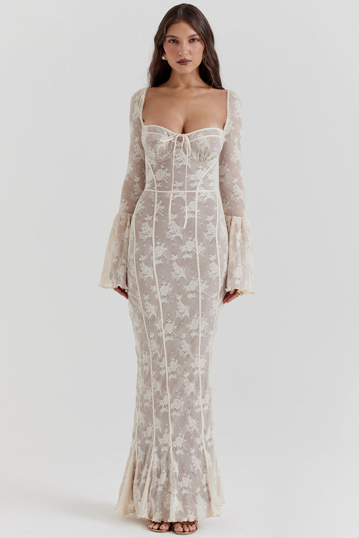 ALICIA – Vestido largo de encaje