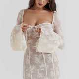 ALICIA – Vestido largo de encaje