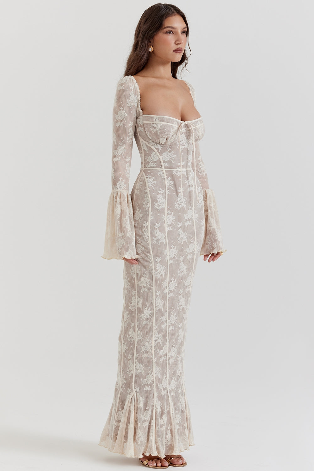 ALICIA – Vestido largo de encaje