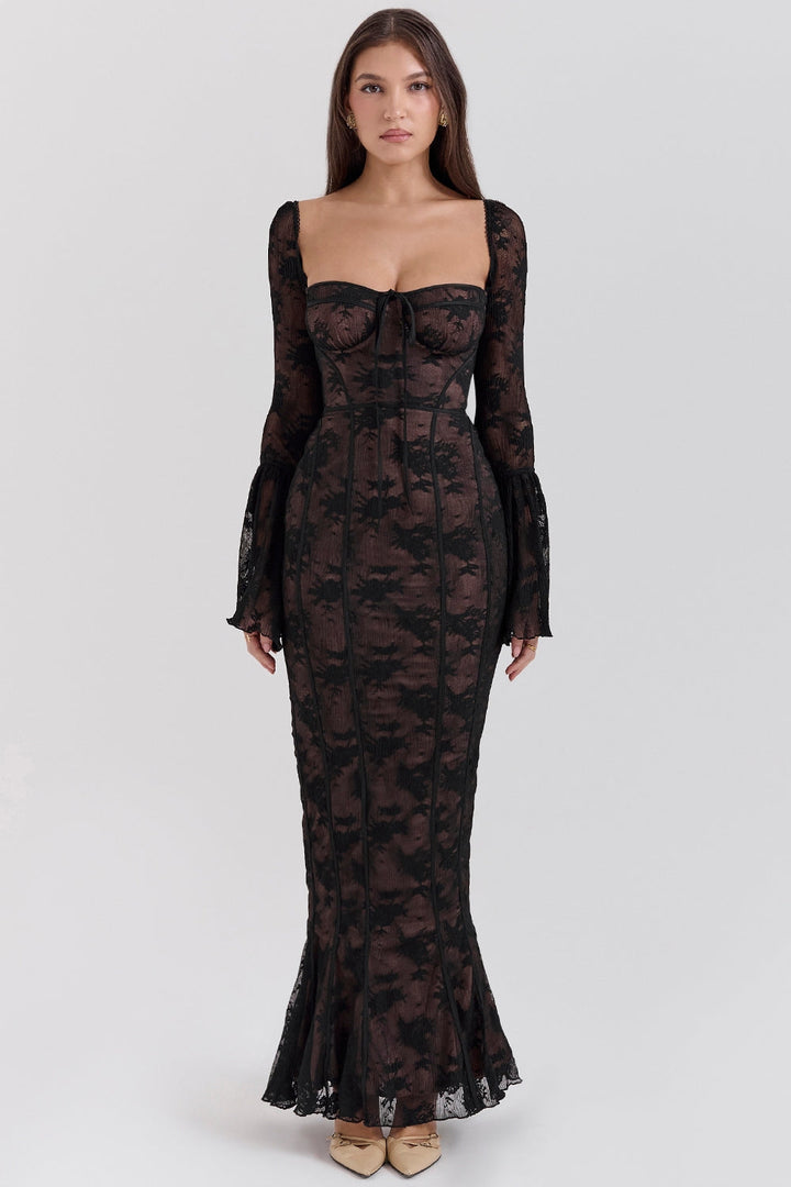 ALICIA – Vestido largo de encaje