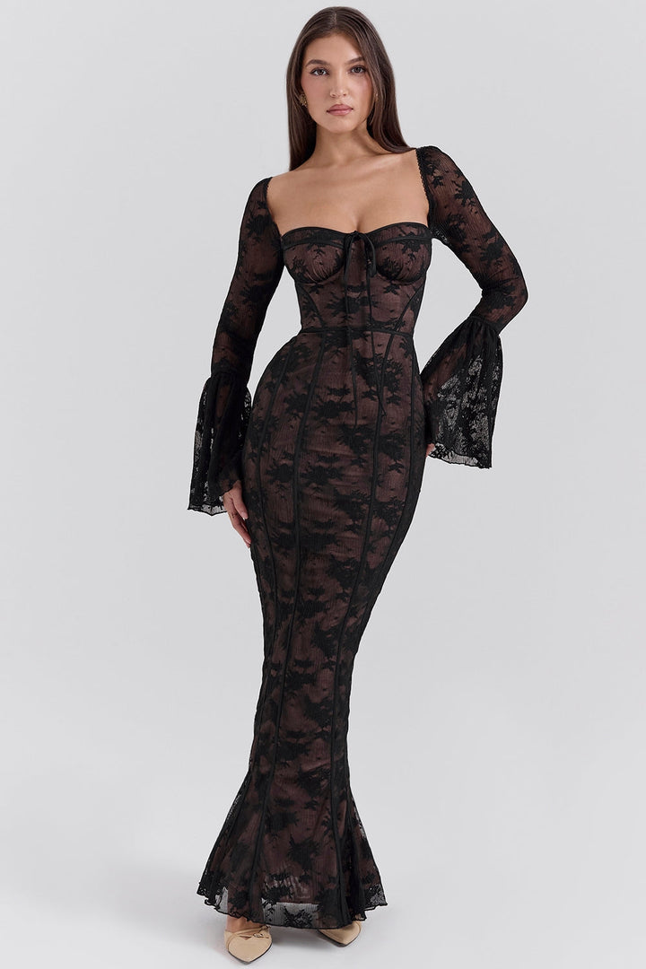 ALICIA – Vestido largo de encaje