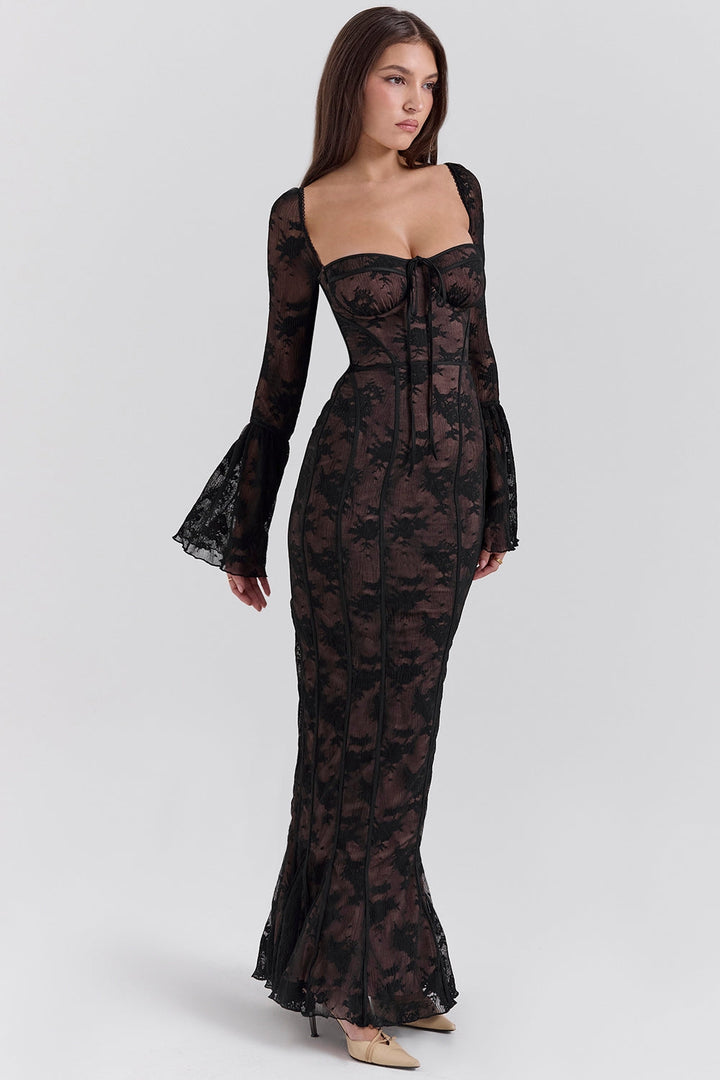 ALICIA – Vestido largo de encaje