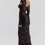 ALICIA – Vestido largo de encaje