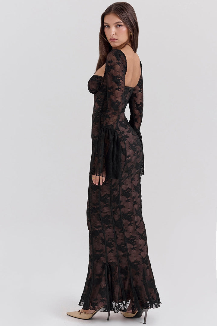 ALICIA – Vestido largo de encaje