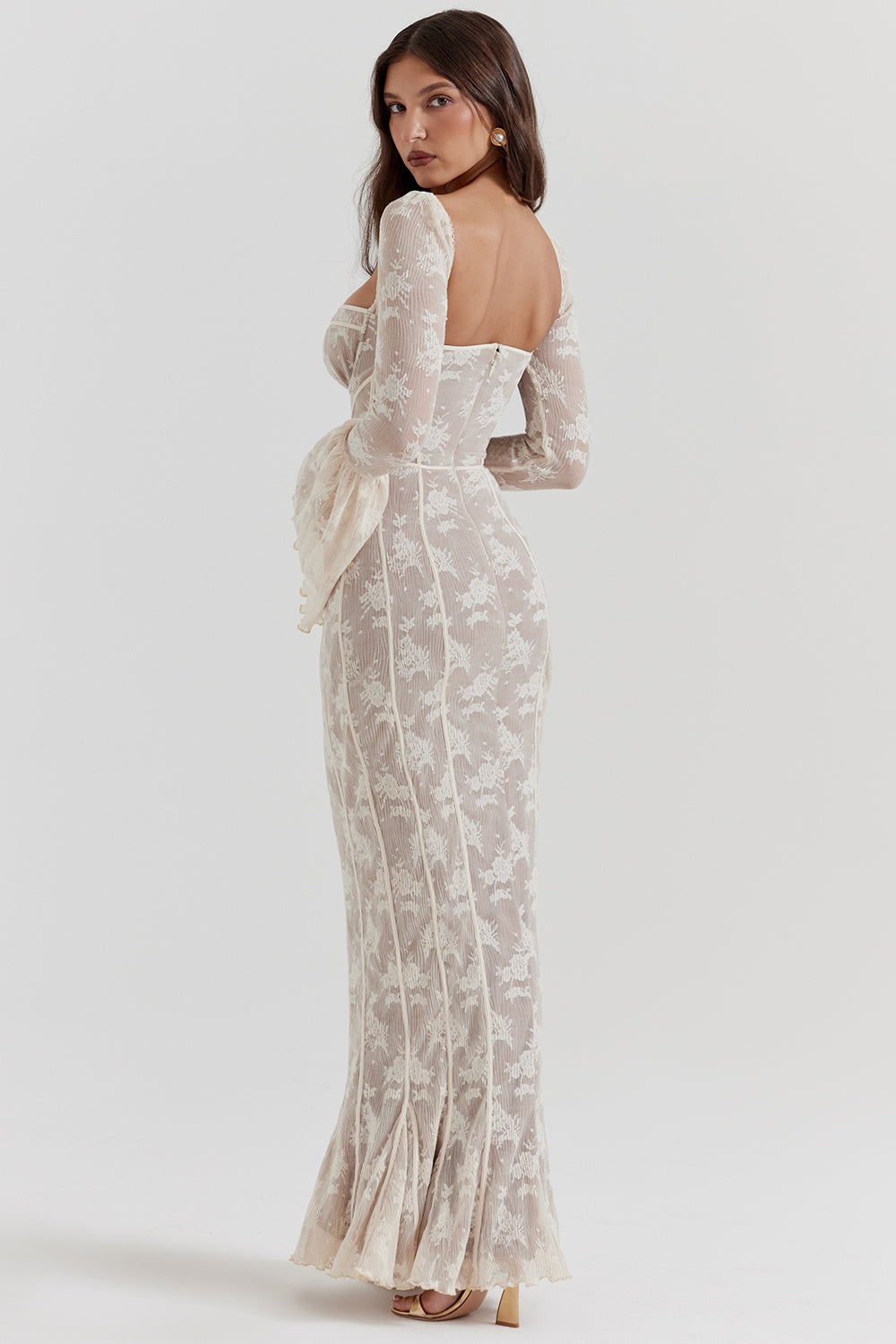 ALICIA – Vestido largo de encaje