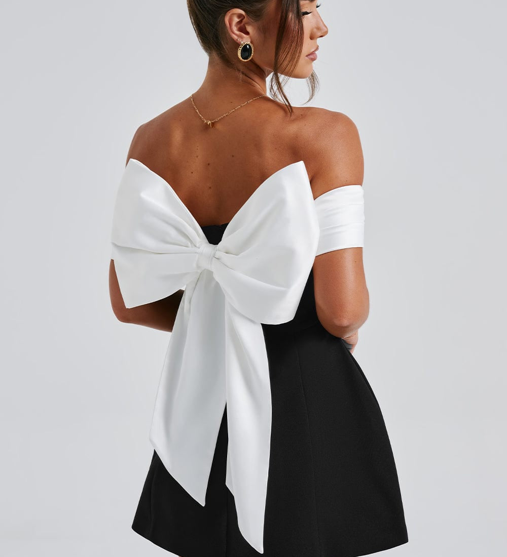 LANA – Mini vestido con lazo