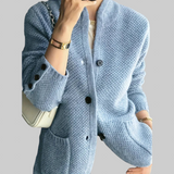 CLAIRE – Chaleco de mezcla de cachemira con botones