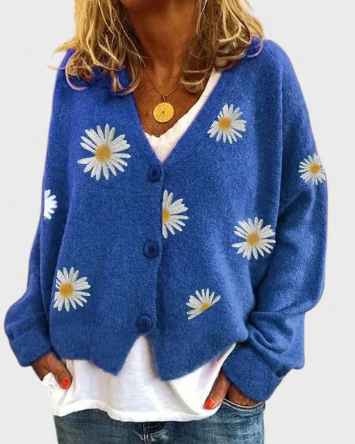 TERESA – Cárdigan con bordado floral