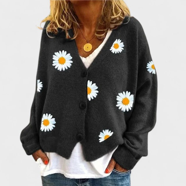 TERESA – Cárdigan con bordado floral