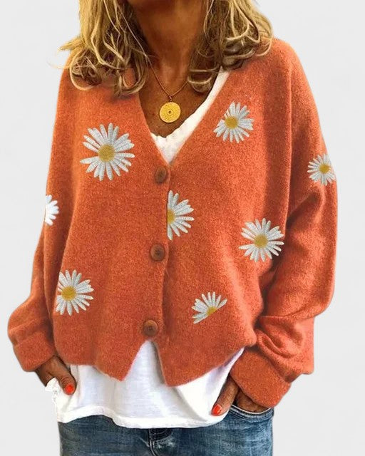 TERESA – Cárdigan con bordado floral