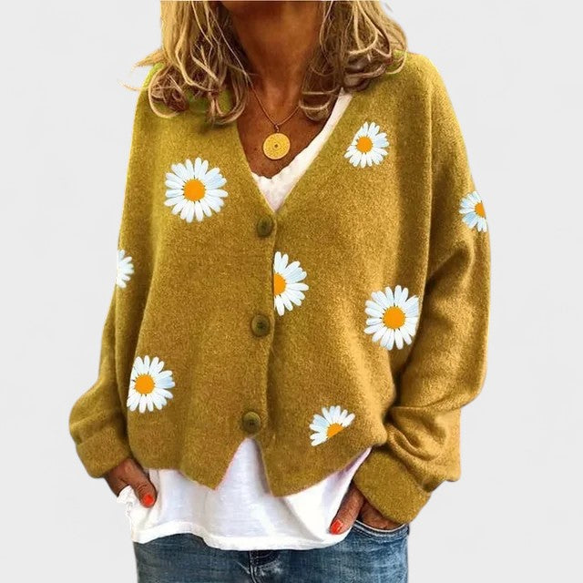 TERESA – Cárdigan con bordado floral