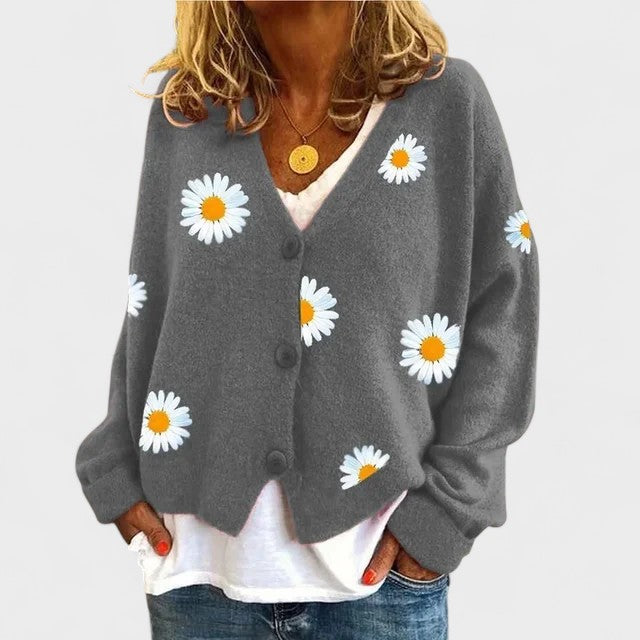 TERESA – Cárdigan con bordado floral