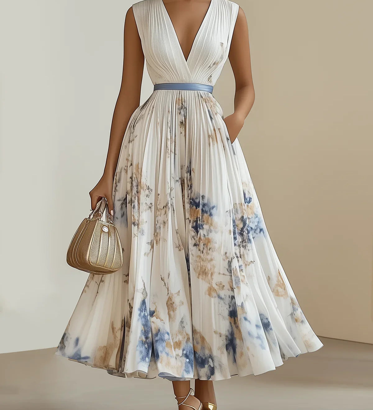 ISABEL – Vestido estampado elegante