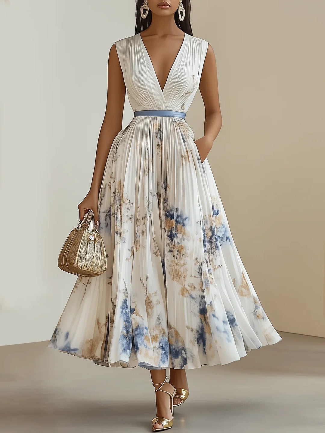 ISABEL – Vestido estampado elegante