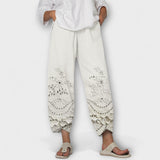 CHLOE – Pantalones con Encaje y Estampado Elegante