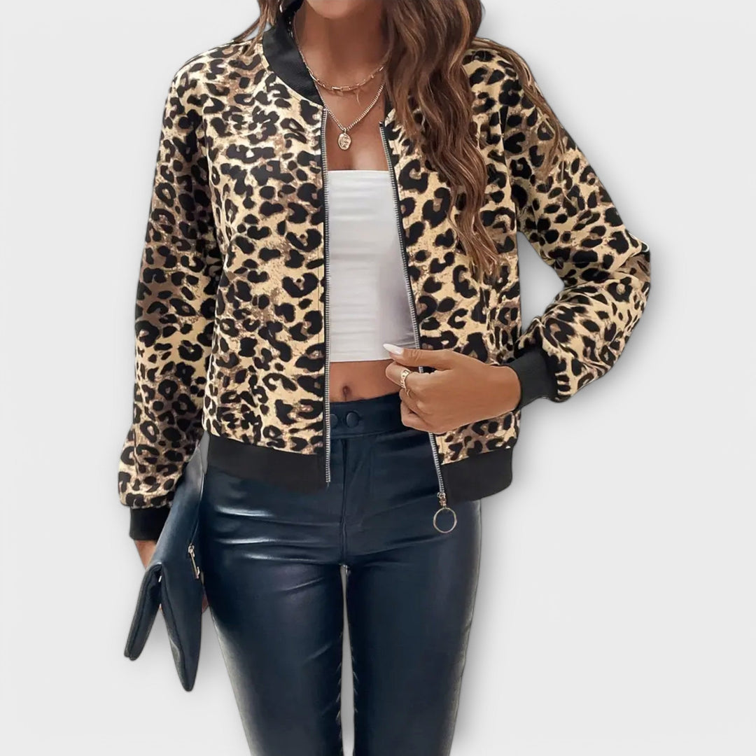 RAQUEL – Abrigo Elegante de Leopardo