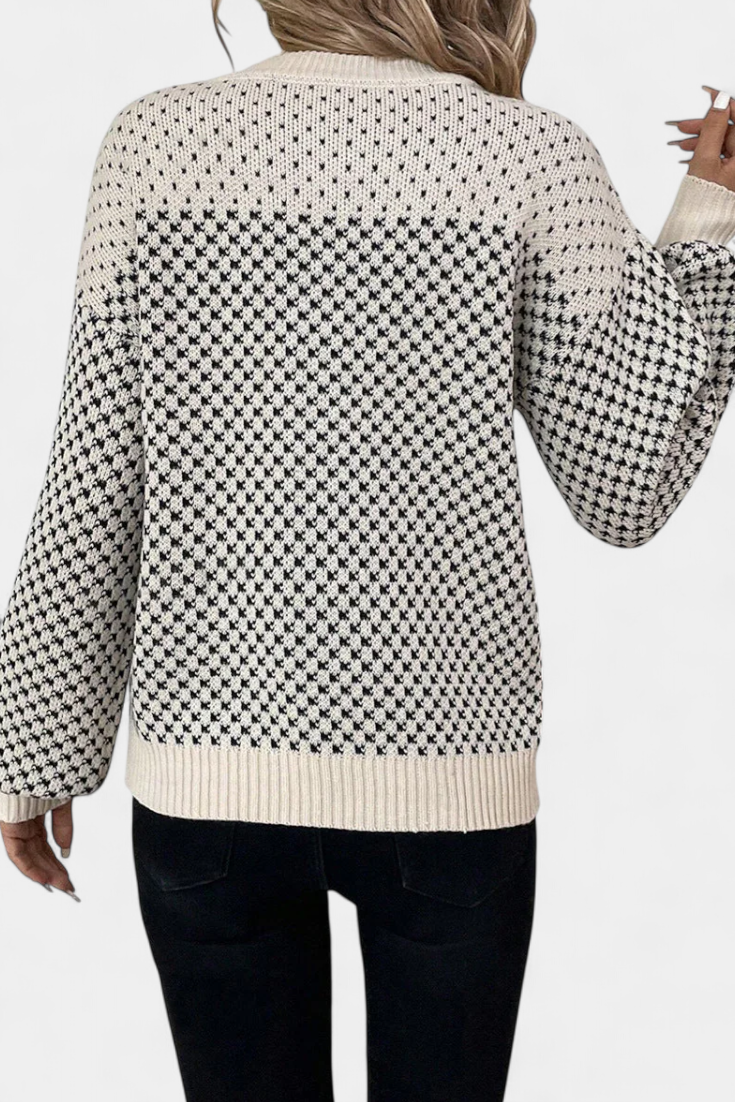 RACHAEL – Jersey de Cuello Redondo