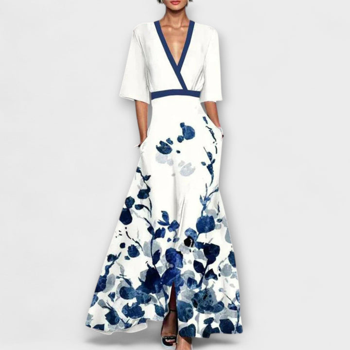 VANESSA – Vestido maxi con estampado floral