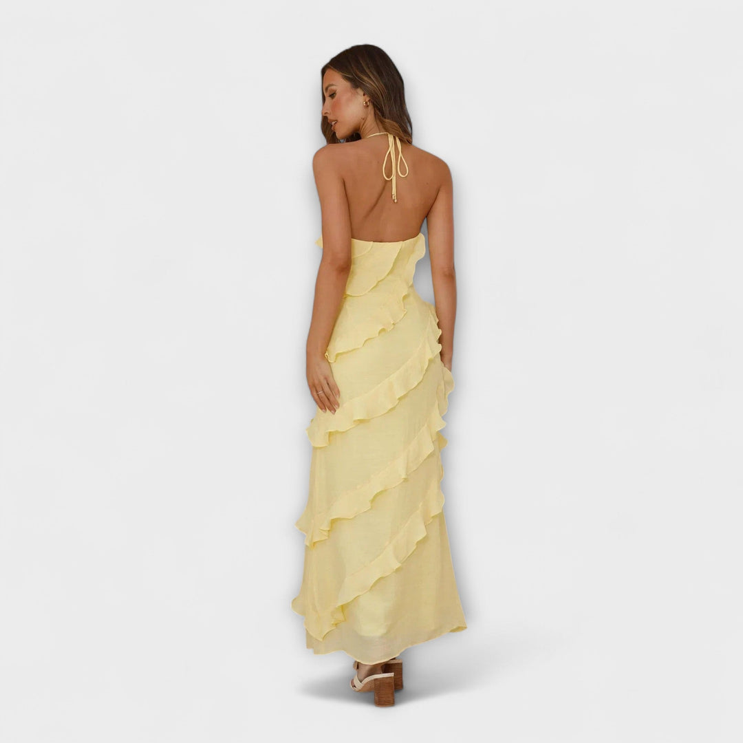 MELINA – Vestido con Volantes