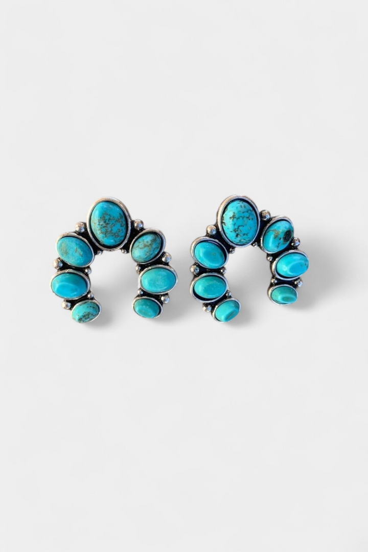 ARENA – Pendientes Herradura de Piedra Natural