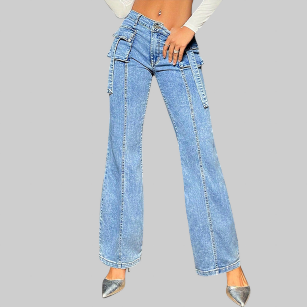 REBECCA – Jeans de Cintura Alta