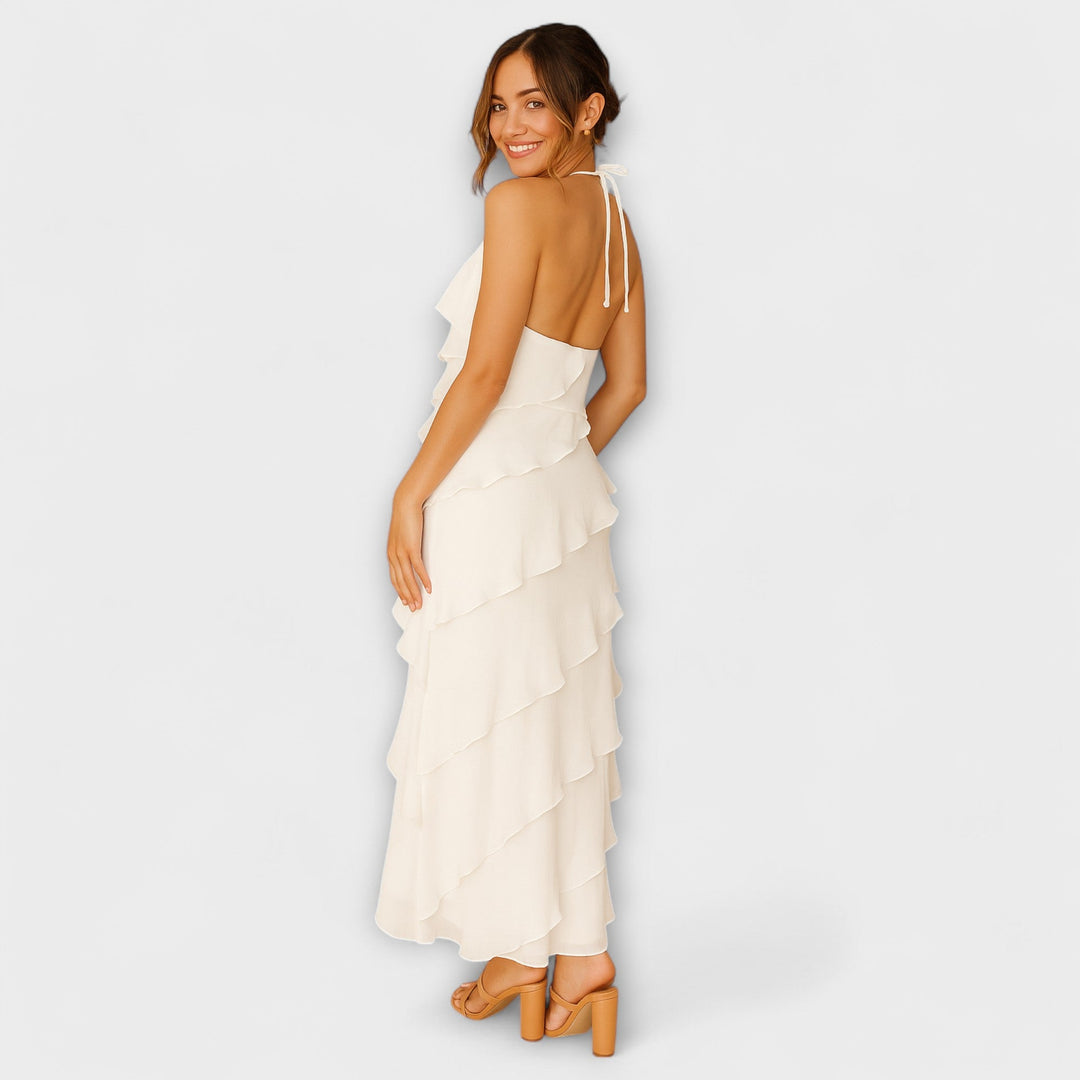 MELINA – Vestido con Volantes