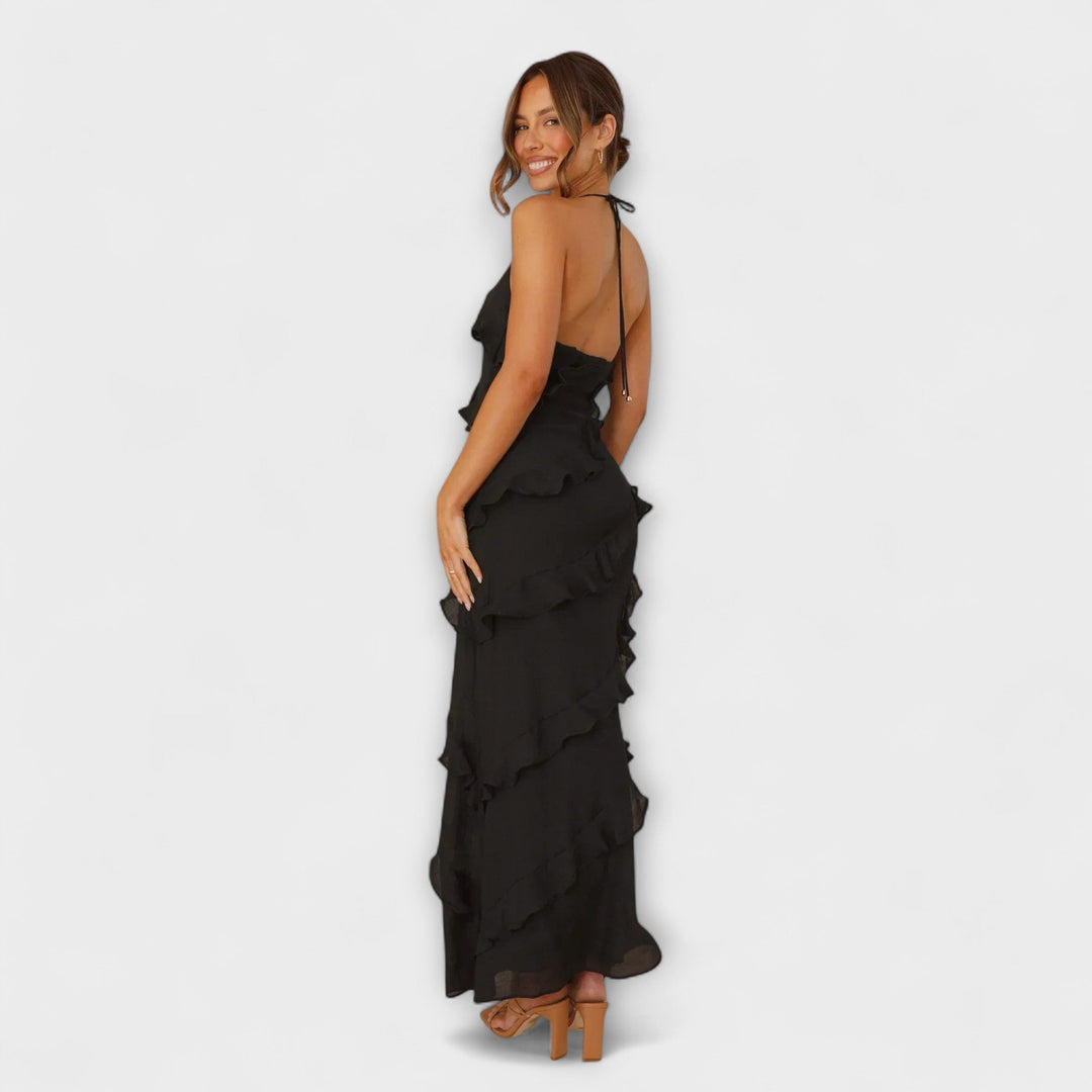 MELINA – Vestido con Volantes