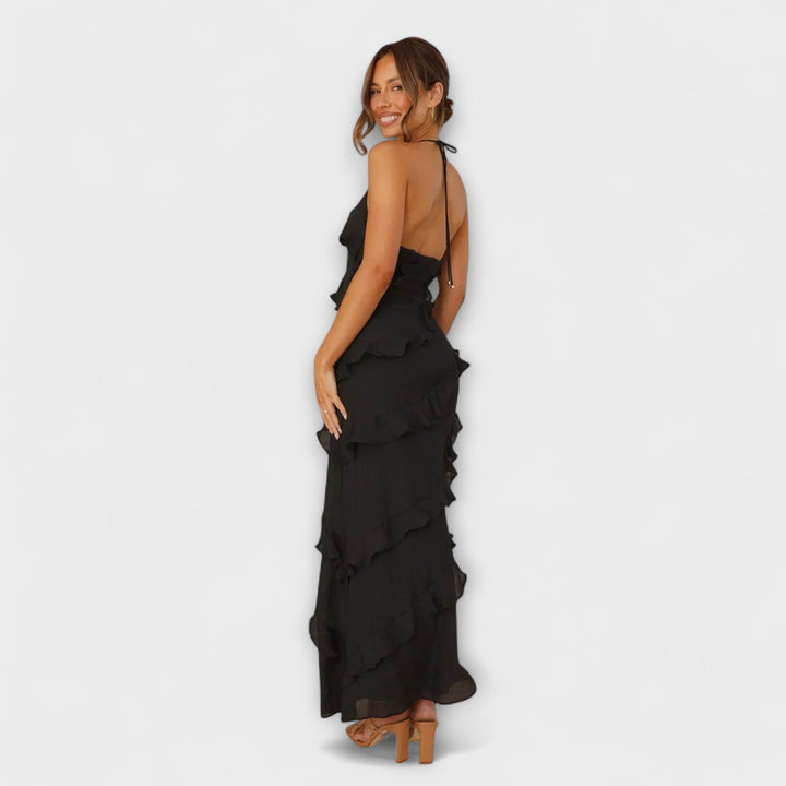 MELINA – Vestido con Volantes