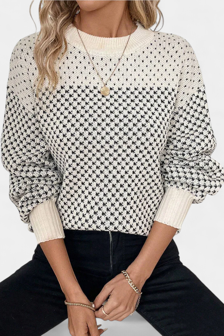 RACHAEL – Jersey de Cuello Redondo