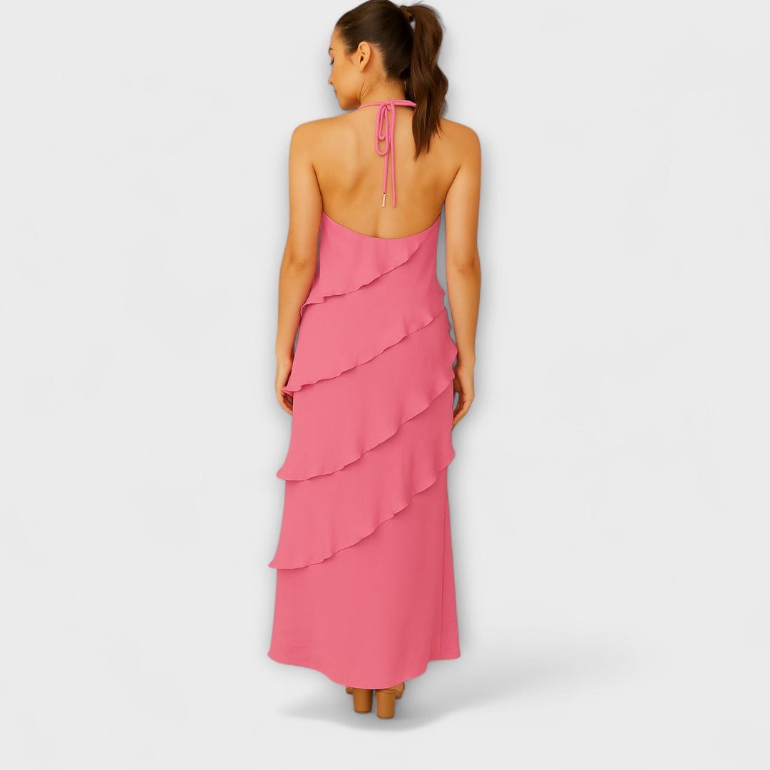 MELINA – Vestido con Volantes