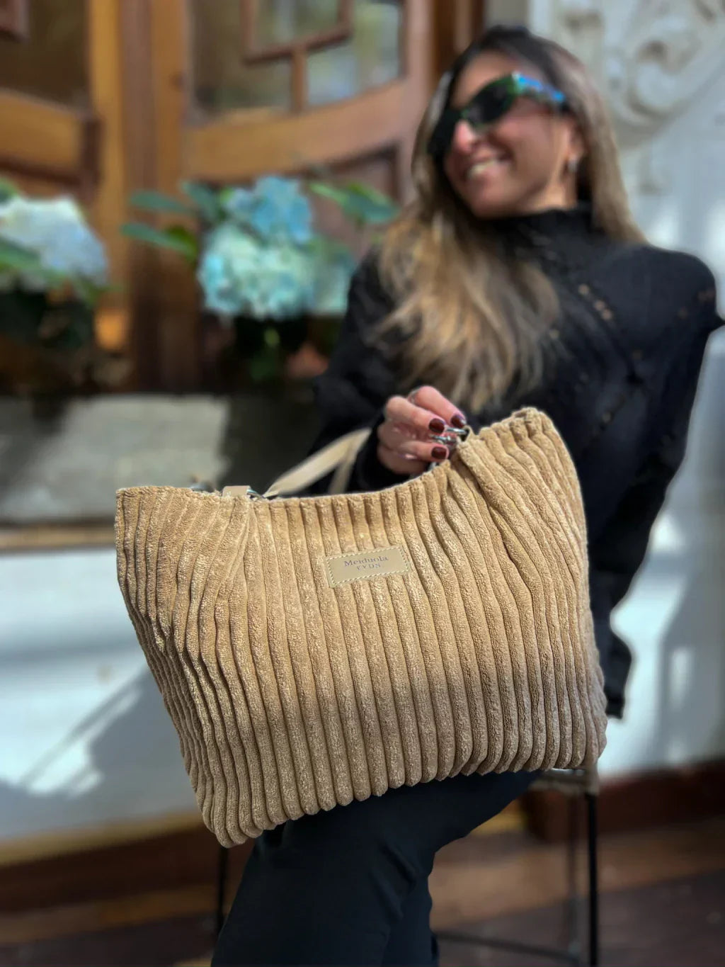 IFÉ – Bolso de pana de asas dobles