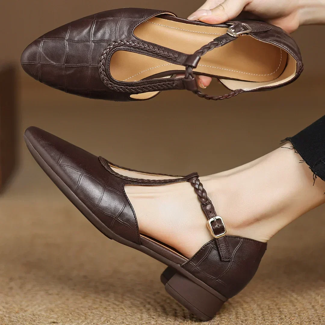 ARABELA – Sandalias trenzadas de tacón