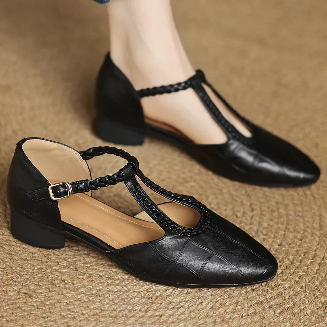 ARABELA – Sandalias trenzadas de tacón