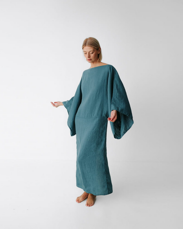 NOURA – Vestido largo de lino