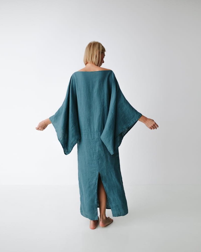NOURA – Vestido largo de lino