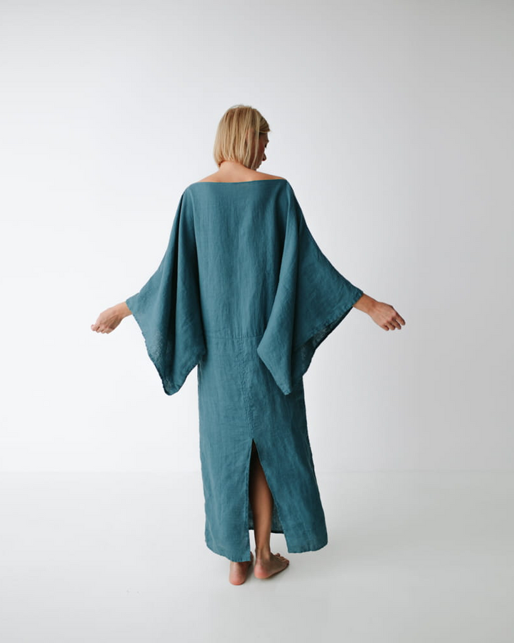 NOURA – Vestido largo de lino