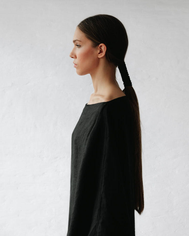 NOURA – Vestido largo de lino