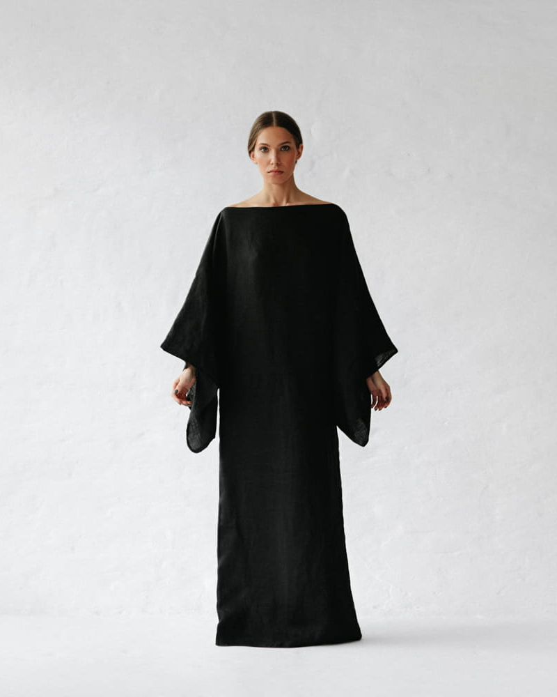 NOURA – Vestido largo de lino