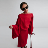 NOURA – Vestido largo de lino