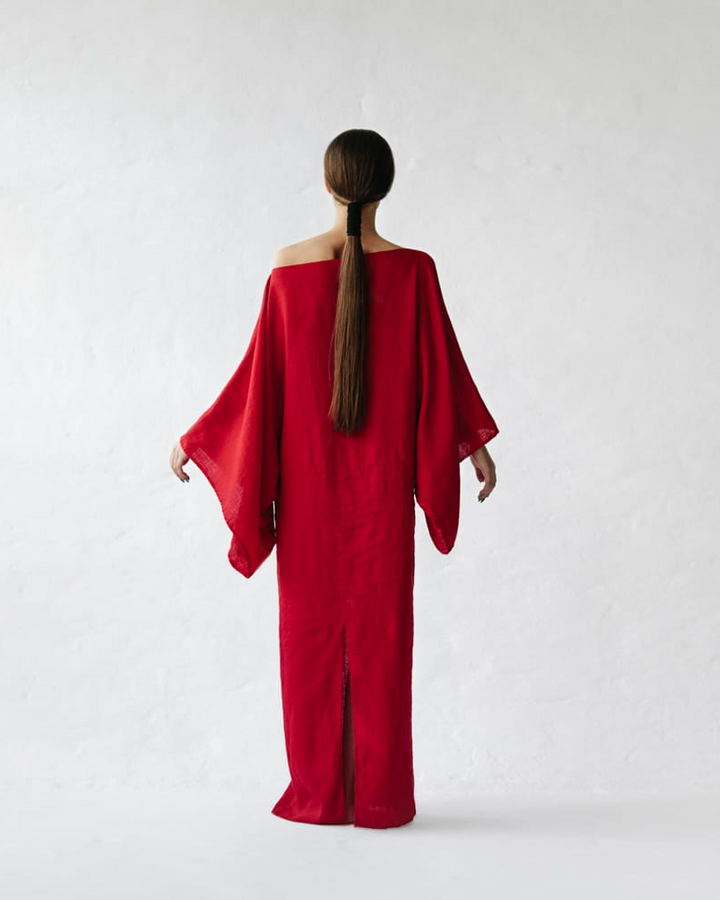 NOURA – Vestido largo de lino