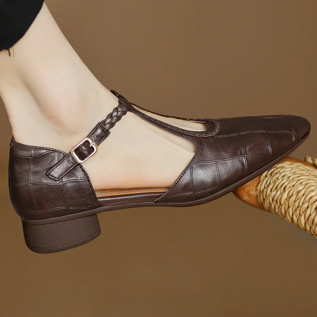 ARABELA – Sandalias trenzadas de tacón