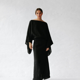 NOURA – Vestido largo de lino